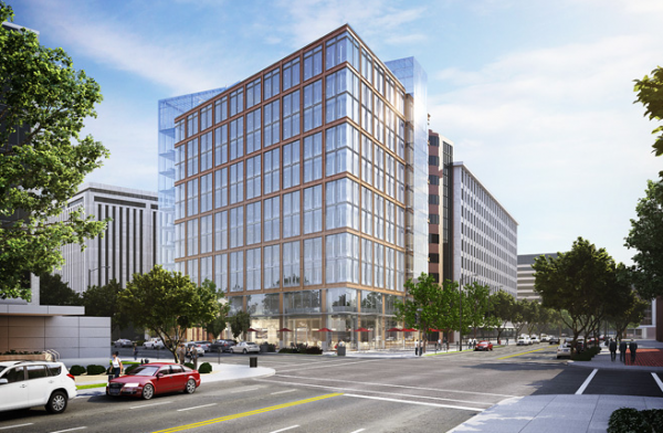 1200 Seventeenth in Washington, DC, the site of Pillsbury's future office / Rendering courtesy of Akridge